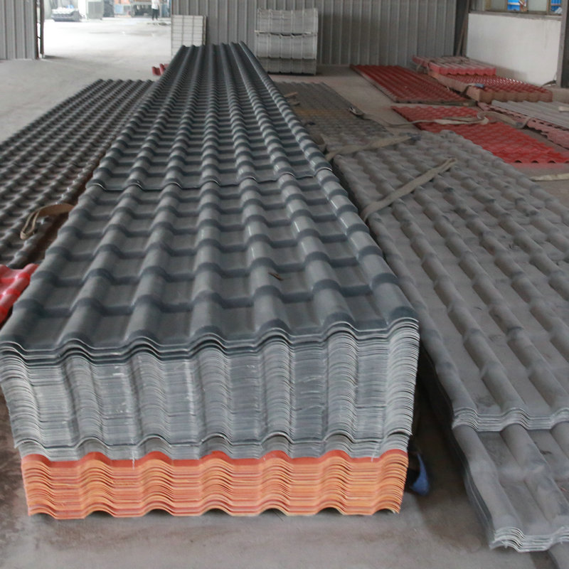 Concurrentiële prijs lage kosten asa pvc polyester hars lichtgewicht synthetische dakpannen